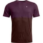 Ortovox Мъжко мериносово термобельо Ortovox 185 Rock'N'Wool Short Sleeve Merino base layer - Dark Wild Berry (015-1352-1013)