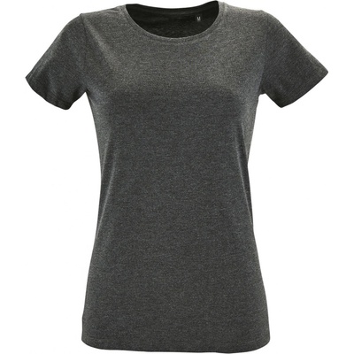 SOĽS Regent Fit Women Dámske tričko SL02758 Tmavá melanž