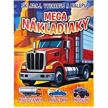 Mega nákladiaky maľovánka s nálepkami