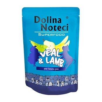 Dolina Noteci superfood телешко и агнешко 300 г - мокра храна за кучета