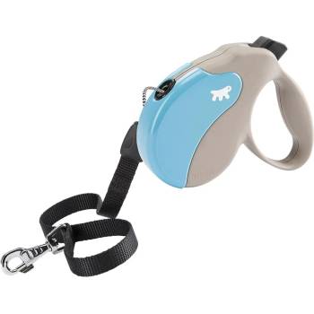 Ferplast - Amigo Cord Large - Автоматичен повод за кучета до 50 кг, 5 метра въже, синьо бежав