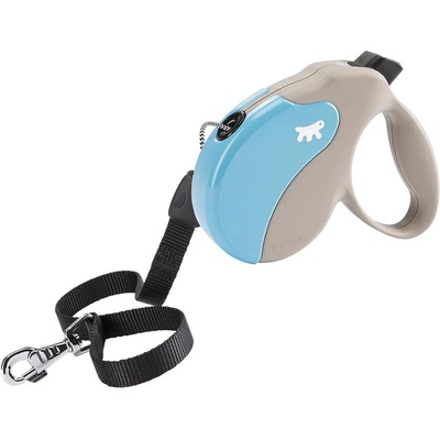 Ferplast - Amigo Cord Large - Автоматичен повод за кучета до 50 кг, 5 метра въже, синьо бежав