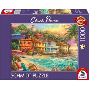 Schmidt Spiele Пъзел Schmidt от 1000 части - Живот на острова (58555)