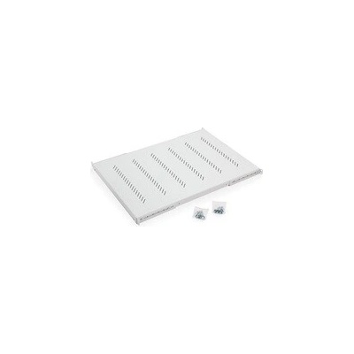 TRITON Police s perforací 19", 1U/450mm, nosnost 150kg, šedá RAC-UP-450-H4