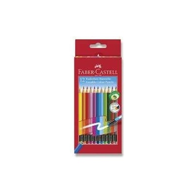 Faber Castell pastelky s farebnou gumou 1 plechová krabička116612 2 farieb