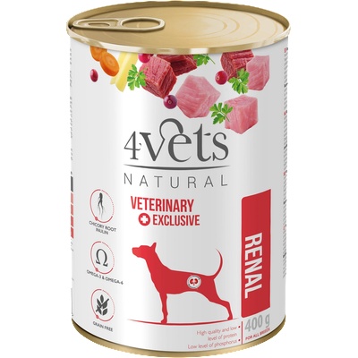 4Vets NATURAL 4Vets за кучета Renal 400g
