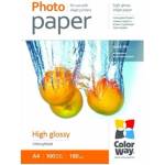 ColorWay Фотохартия, високо гланцова, 180 g/m2, A4, 100 листа PG180100A4 (PG180100A4)