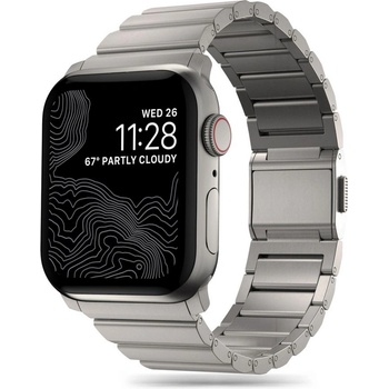 Tech-Protect Панелна верижка за Apple Watch 6/7/8/9/10/SE/Ultra 1-2 (44/45/46/49 mm) от Tech-Protect Steelband - Titanium (5906302300501)