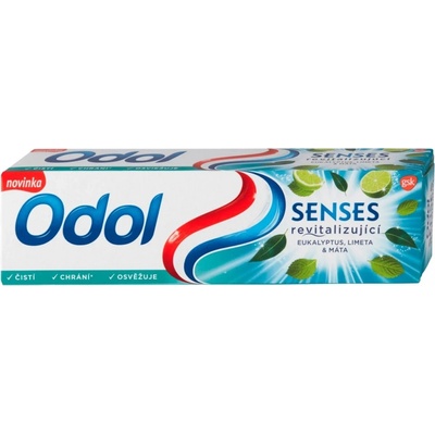 Odol Senses Revitalizujúca eukalyptus limetka a mäta s fluoridom 75 ml