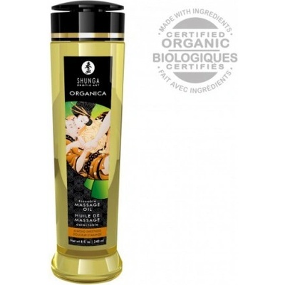 Shunga Natural Massage Oil Organica BIO mandlový masážní olej 240 ml
