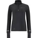 ENDURANCE Дамска тениска ENDURANCE Women's Canna V2.0 Melange Midlayer Running shirt - Black Melange - размер 36 (EU) (916-4750-0112)
