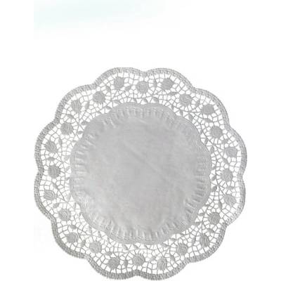 Wimex Dekorativní krajka kulatá bílá průměr 28cm 100 ks