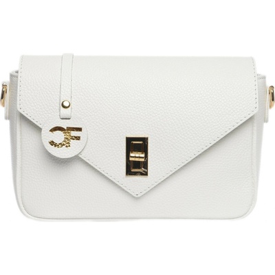 Carla Ferreri dámska kožená crossbody kabelka CF1948T Bianco