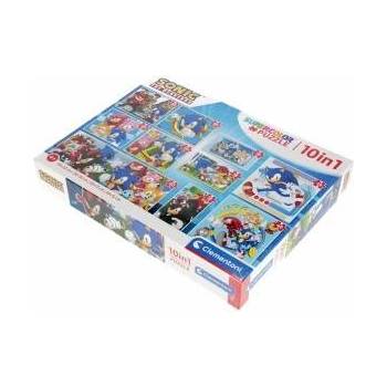 Clementoni Puzzle SuperColor 10w1 Sonic - total 330 pieces (80508)