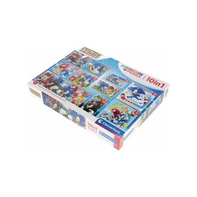 Clementoni Puzzle SuperColor 10w1 Sonic - total 330 pieces (80508)