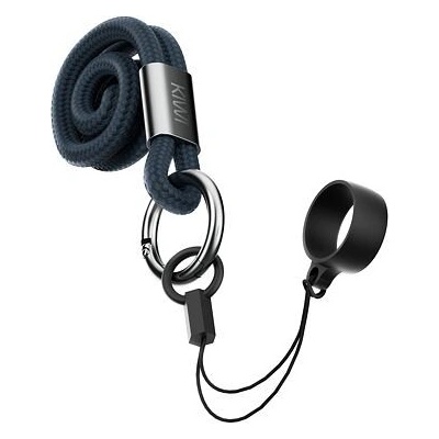 Šňůrka na krk pro zavěšení KIWI Midnight Blue