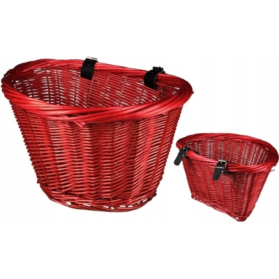 Predný košík na bicykel Manseri WB-245R červený