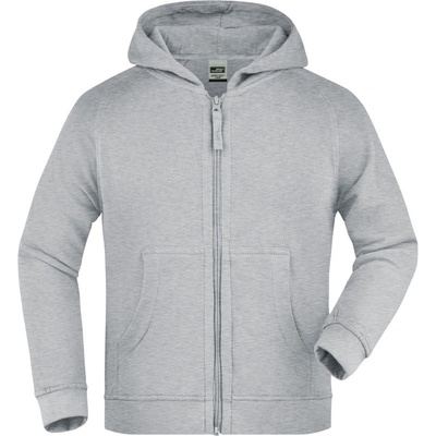 James & Nicholson JN 59K detská bunda s kapucňou Grey Heather