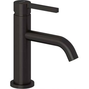 Kludi Nova Fonte - Смесител за умивалник с чучур Push-Open, EcoPlus, четкан метал 20289N215 (20289N215)