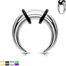 Piercingate roztahovák do ucha PTP00280 černá