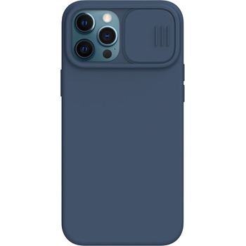 Image 1 of Nillkin Гръб Nillkin Camshield Silky magnetic silicone case за iphone 12/12 pro - Син