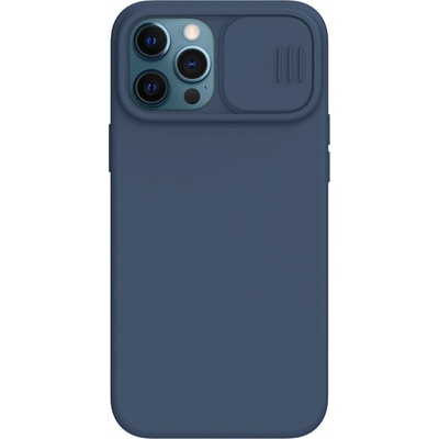 Nillkin Гръб Nillkin Camshield Silky magnetic silicone case за iphone 12/12 pro - Син