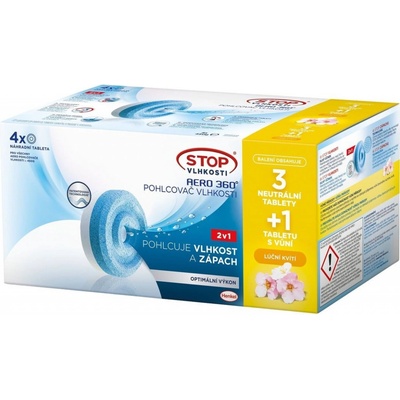 Ceresit Stop vlhkosti Náhradní tablety do pohlcovače vlhkosti Aero 360° 2v1, 4 x 450 g