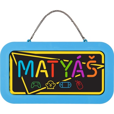 Neonová cedulka se jménem - Matyáš