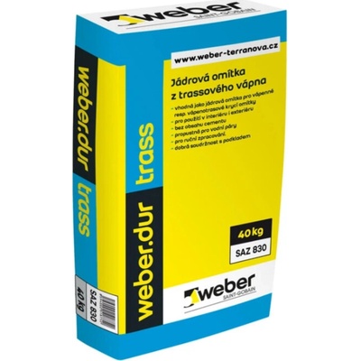 Weberdur trass - 30 kg balení 30 kg 1 ks