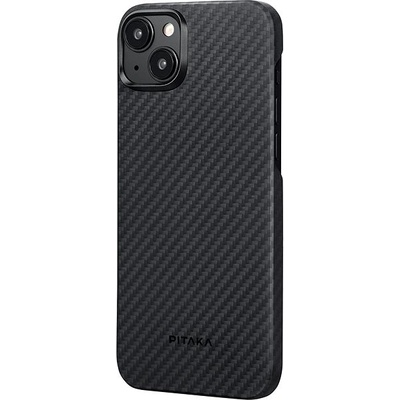 Púzdro Pitaka MagEZ 4 1500D Case Twill iPhone 15 Plus čierne/sivé
