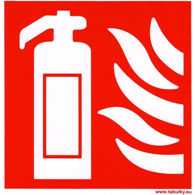 tabulka - SYMBOL HASICÍ PŘÍSTROJ, fotoluminiscenční