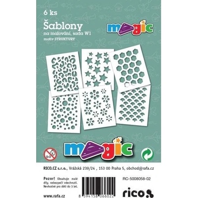 Primo Magic Papírové šablony sada W1- STRUKTURY