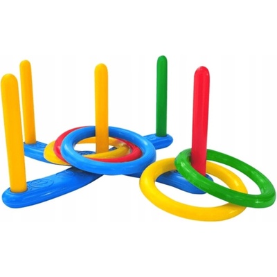 Teddies Házecí hra kroužky plast v síťce