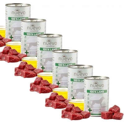 Nuevo Dog Sensitive100% Lamb 6 x 400 g