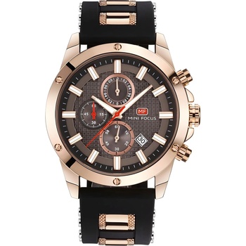 MINI FOCUS Часовник Mini Focus LU-23866 - Черен / Злато Розово KP23866 (LU-23866)