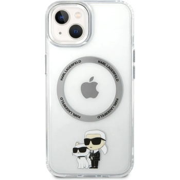 KARL LAGERFELD Karl + Choupette Magsafe Case Apple iPhone 14 - дизайнерски кейс за iPhone (KLHMP14SHNKCIT)