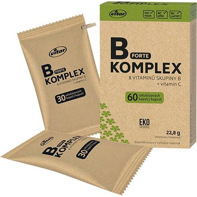 Vitar B-komplex Forte + vitamín C 60 ks