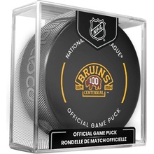 Inglasco / Sherwood Puk Boston Bruins Official Game Puck 2023-2024 100th Anniversary