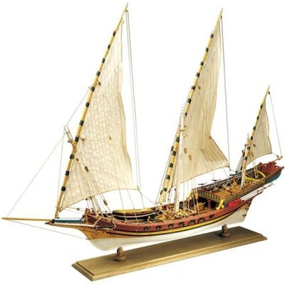 Amati Sciabecco пиратски кораб 1753 1: 60 комплект