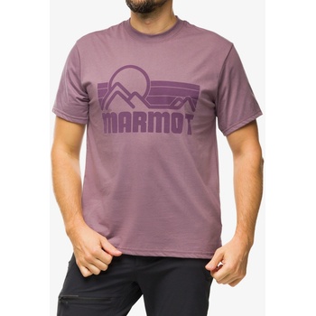 Marmot Bavlněné tričko Coastal Tee SS hazy purple