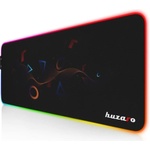 Huzaro Подложка за мишка Huzaro 2.0 RGB - XL, гейминг, черна, 800 x 300 x 4 мм, RGB подсветка (MOUSEPAD RGB 80X30 DESIGN)