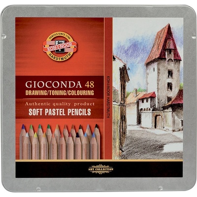 Koh-I-Noor Souprava 48 ks prašných uměleckých kříd v tužce 8829/48 Gioconda