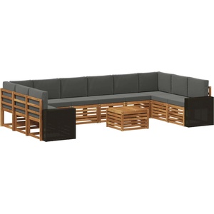vidaXL Комплект дивани за открито 11 бр. 10-местни (3384933)