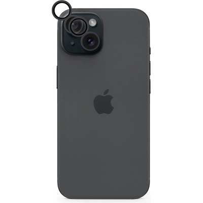 Epico hliníkové ochranné sklo na čočky fotoaparátu pro iPhone 15 / 15 Plus - černá 81112151300012