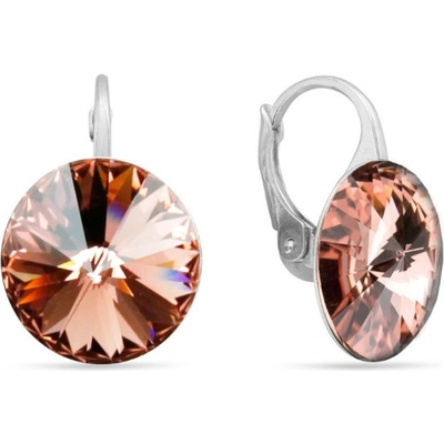 Spark růžové Rivoli se Swarovski Elements Sweet Candy KA112214BLR Blush Rose