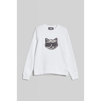 Karl Lagerfeld Boucle Choupette Sweatshirt biela
