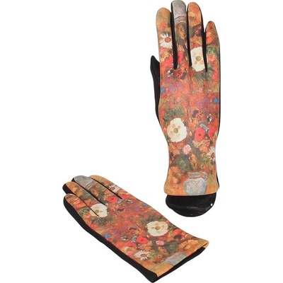 Дамски ръкавици с принт - цветя