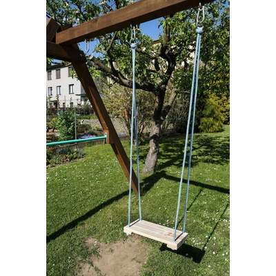 OHENVZAHRADE.CZ Dřevěná přírodní závěsná houpačka Karel 42 x 18 cm