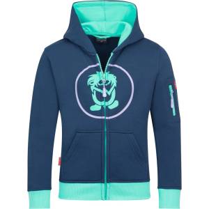 TROLLKIDS Детски суичър Trollkids Kids Sortland Jacket Hoodie - Mystic Blue / Aqua Mint - размер 140 (EU) (704-1558-3617)