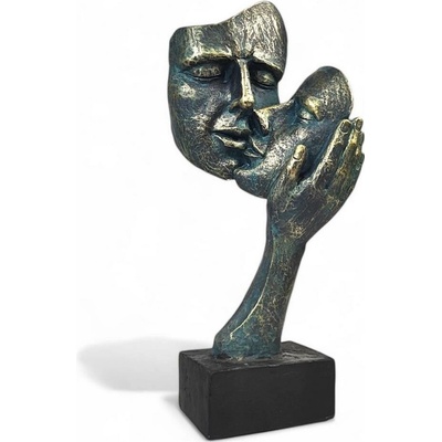 Estilo Home Stolná dekorácia 35x22x13 cm živica/patina EH0004